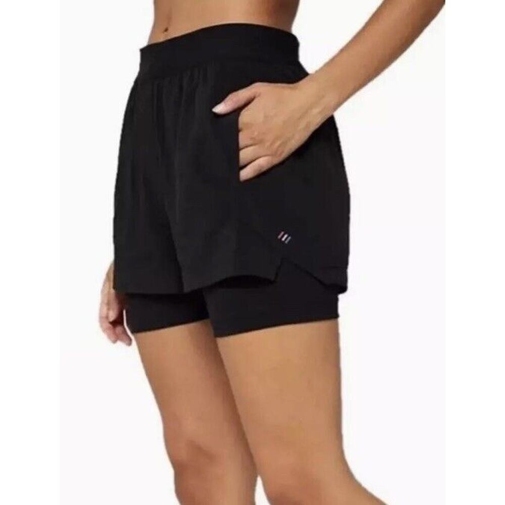 FourLaps Command Lined Short Black Women's Small Athletic NWT‎